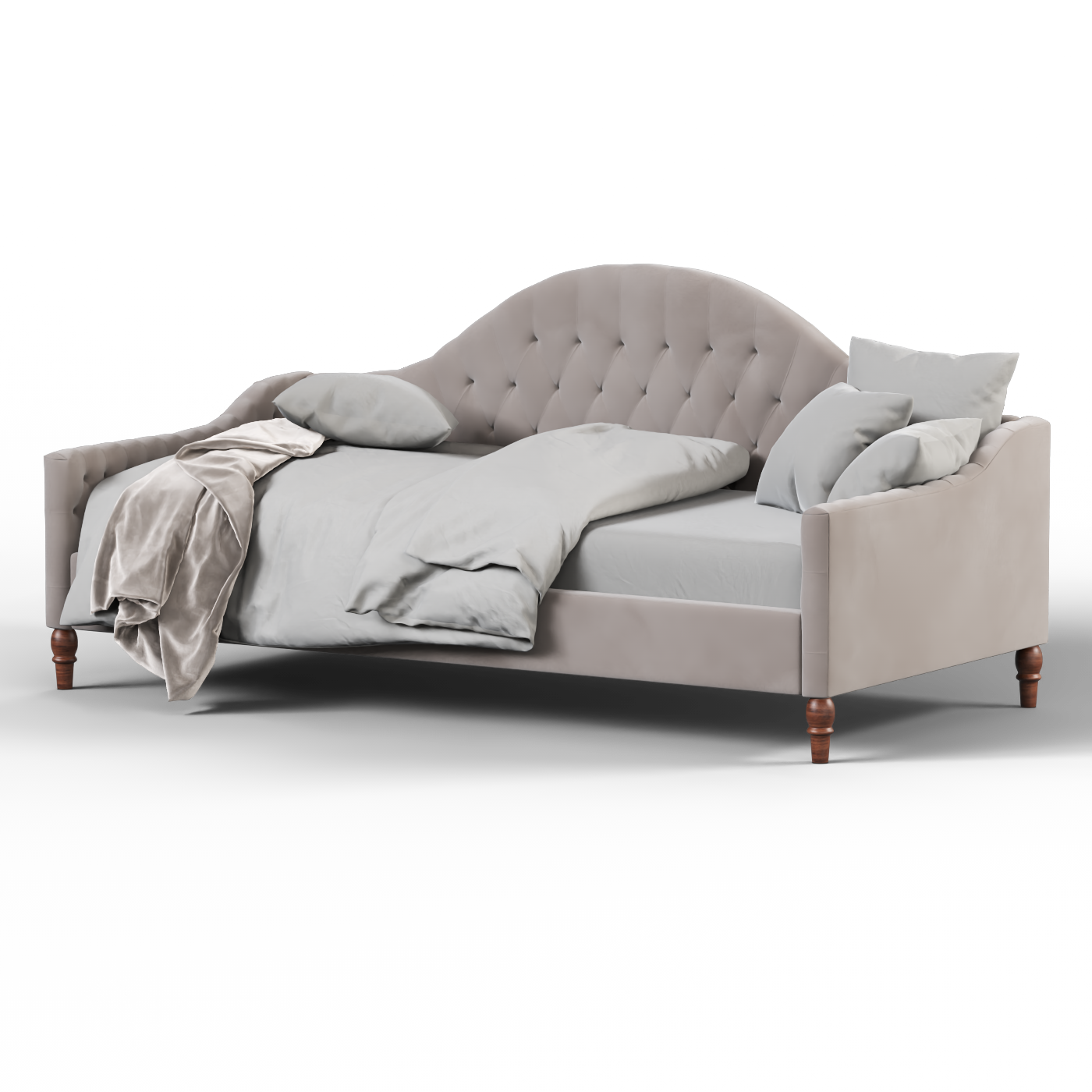 Lit de repos Elise aux courbes élégantes et au confort polyvalent