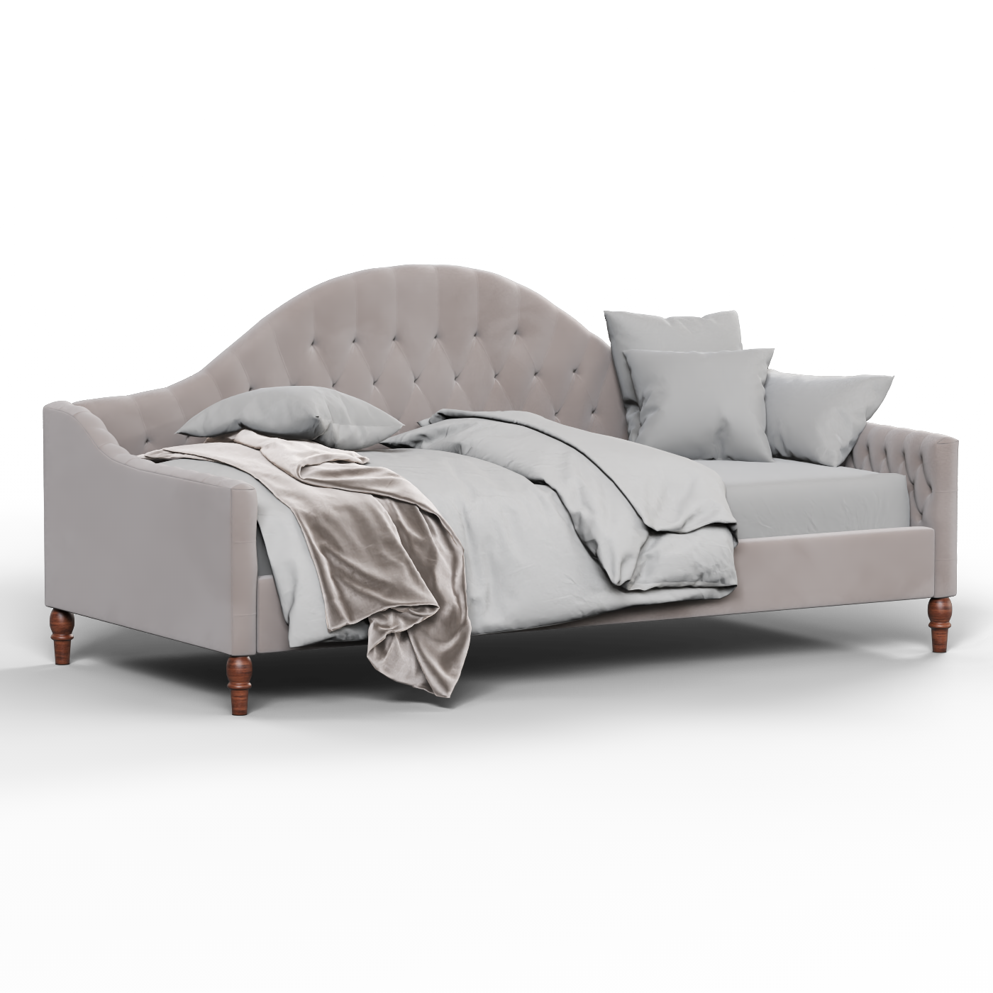 Lit de repos Elise aux courbes élégantes et au confort polyvalent