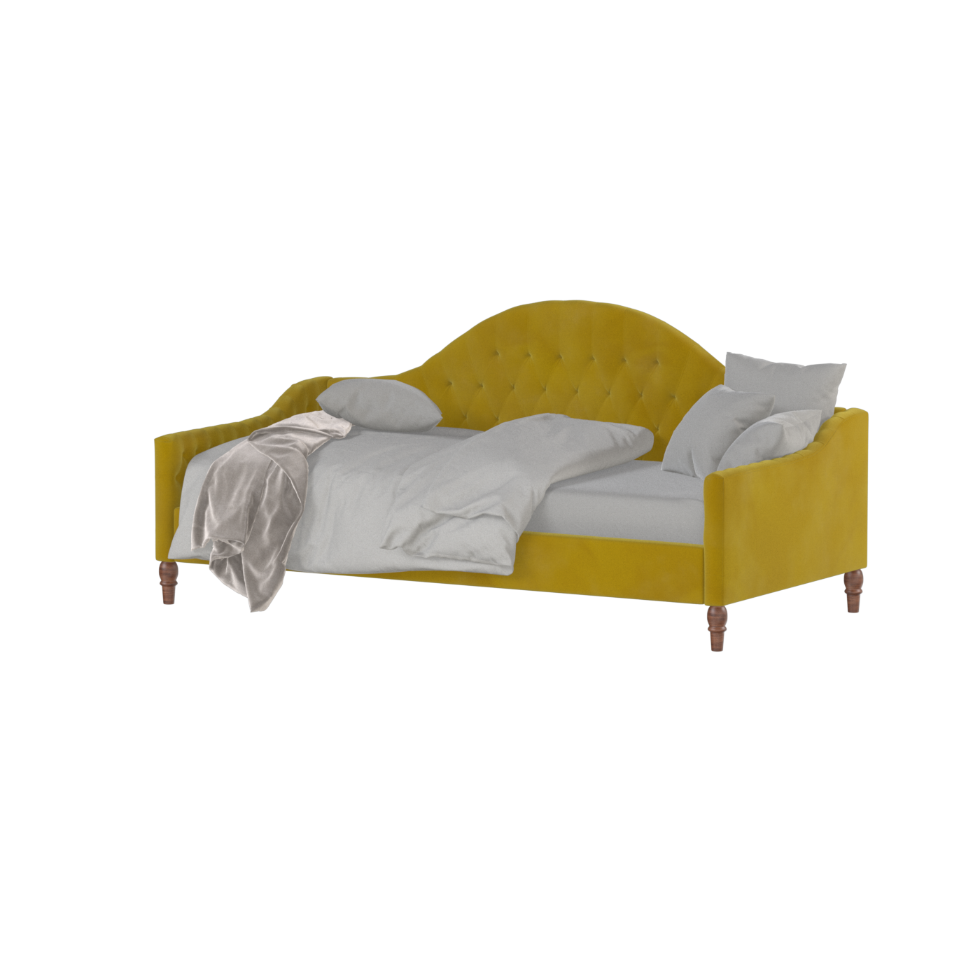 Elise Daybed with Elegant Curves and Versatile Comfort
