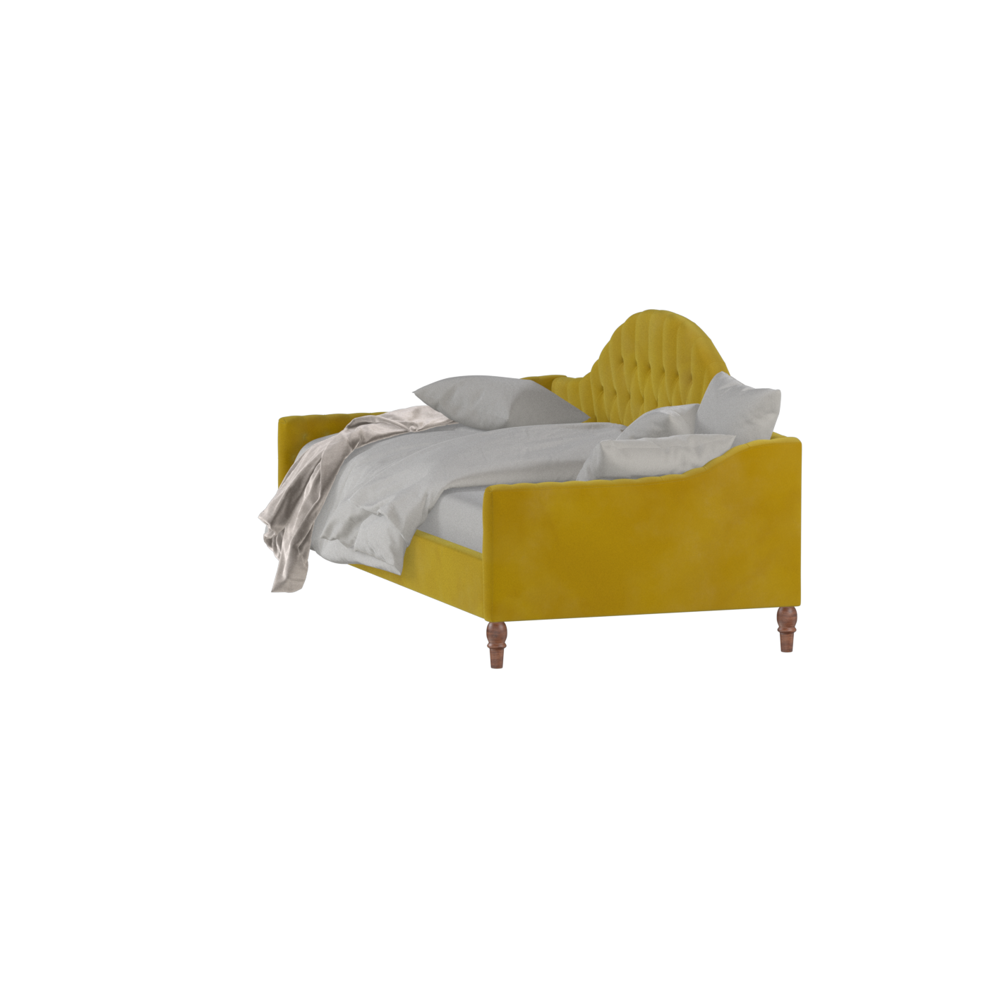 Elise Daybed with Elegant Curves and Versatile Comfort