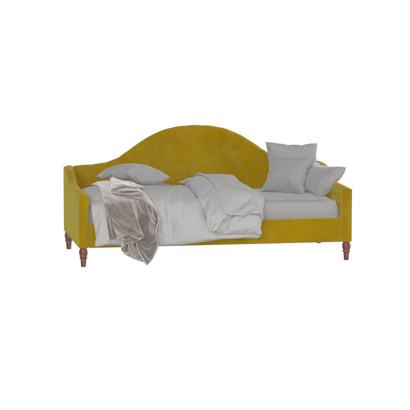 Elise Daybed with Elegant Curves and Versatile Comfort