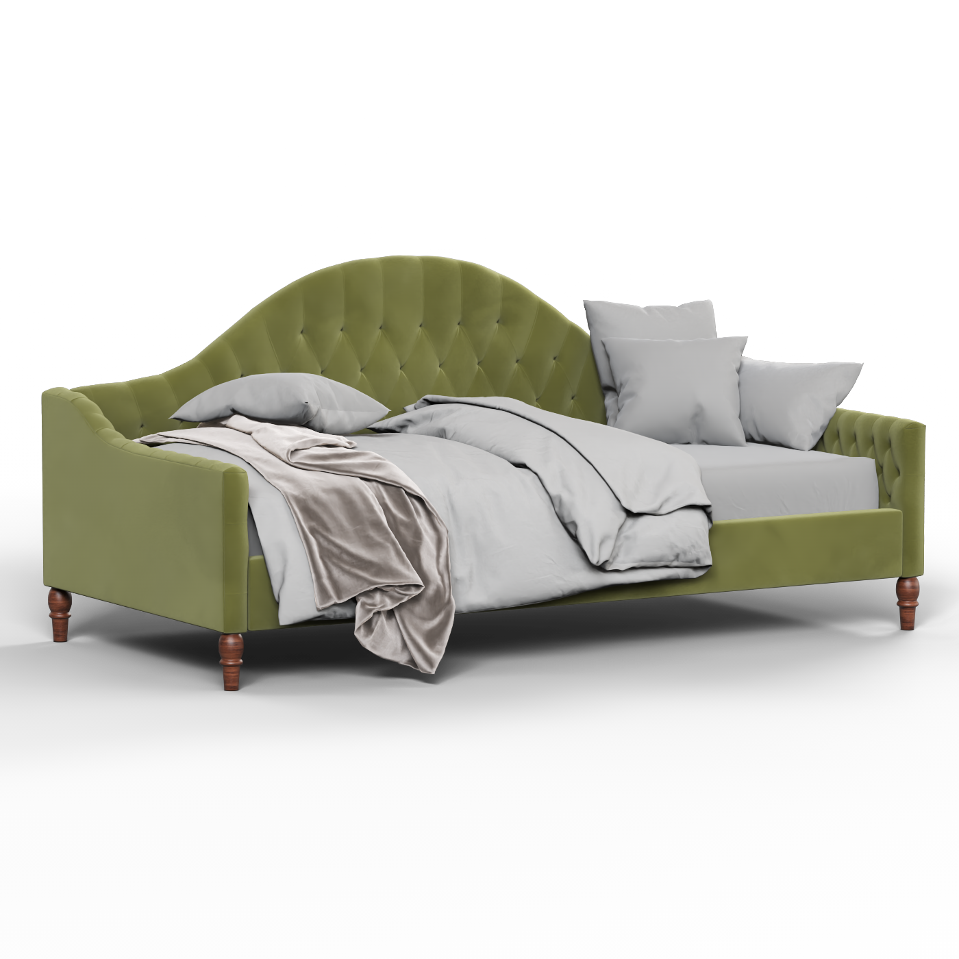 Elise Daybed with Elegant Curves and Versatile Comfort