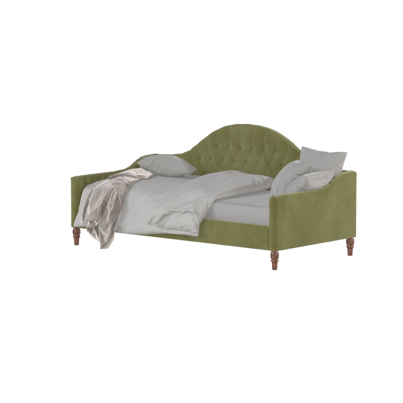 Elise Daybed with Elegant Curves and Versatile Comfort
