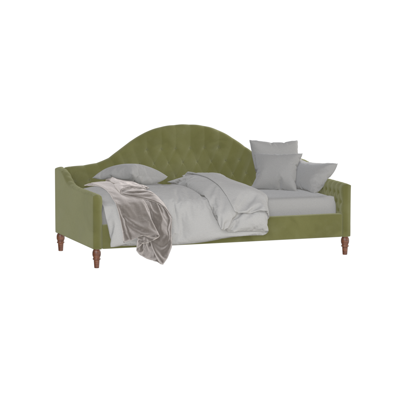 Elise Daybed with Elegant Curves and Versatile Comfort