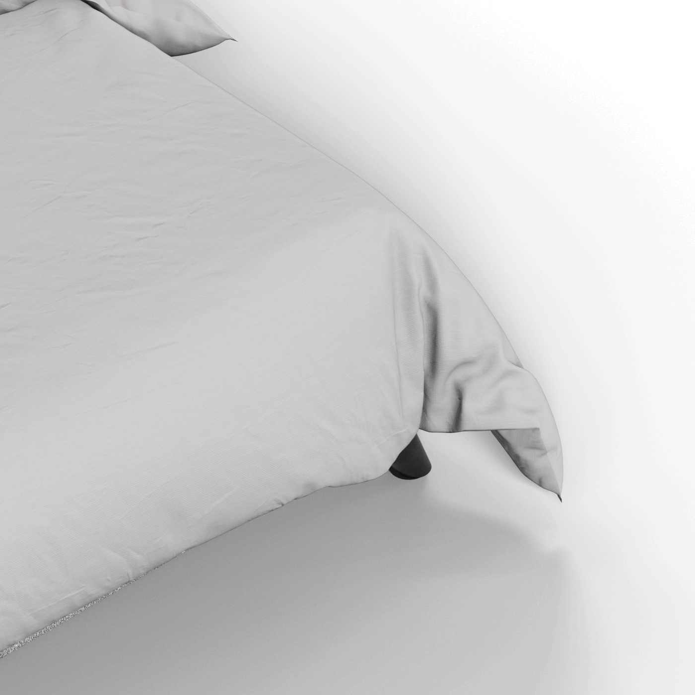 Evelina Curved Headboard Bed in Soft Upholstery