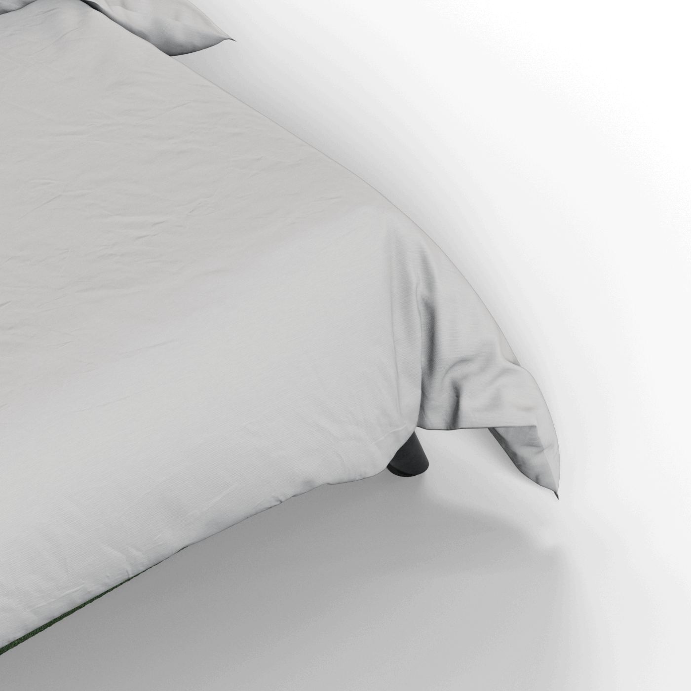 Evelina Curved Headboard Bed in Soft Upholstery
