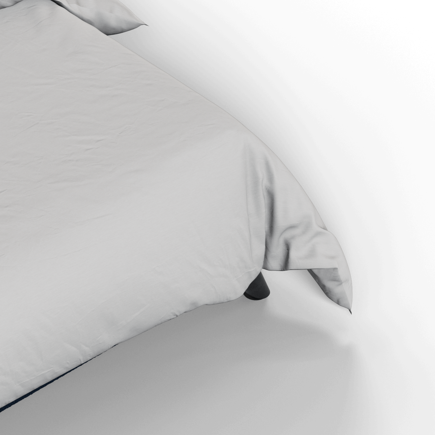 Evelina Curved Headboard Bed in Soft Upholstery