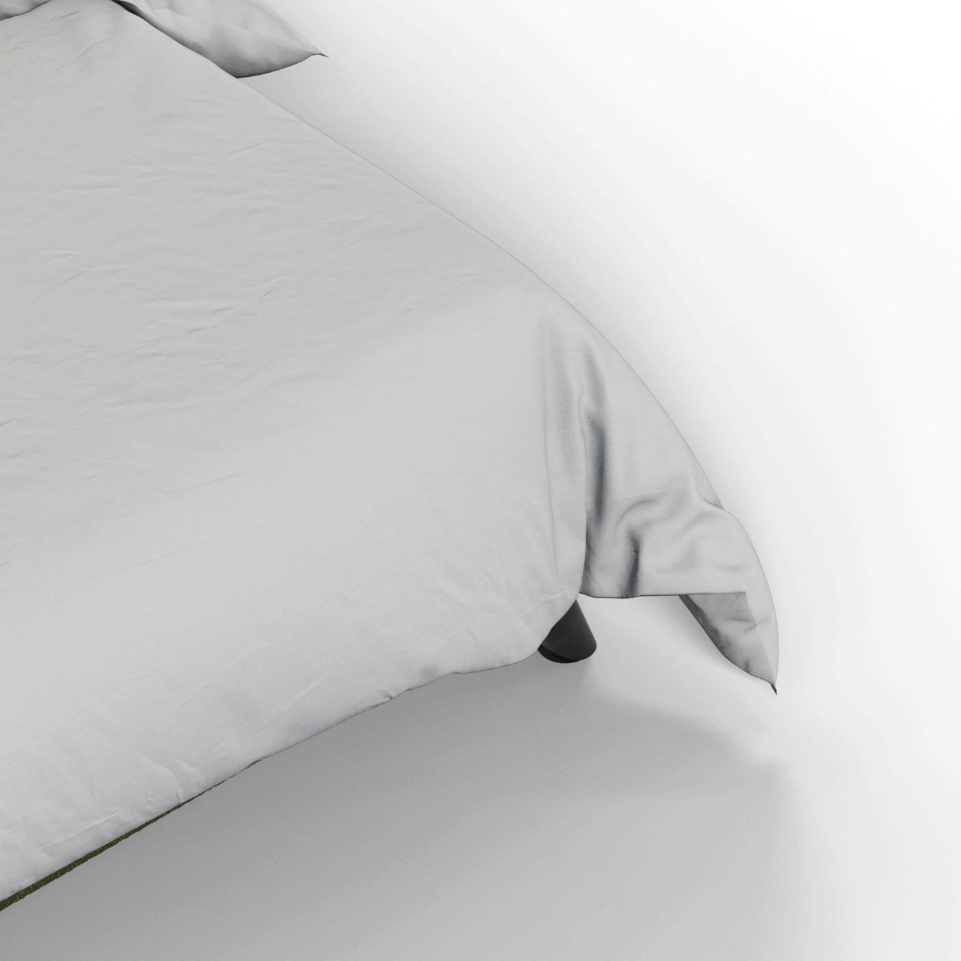 Evelina Curved Headboard Bed in Soft Upholstery