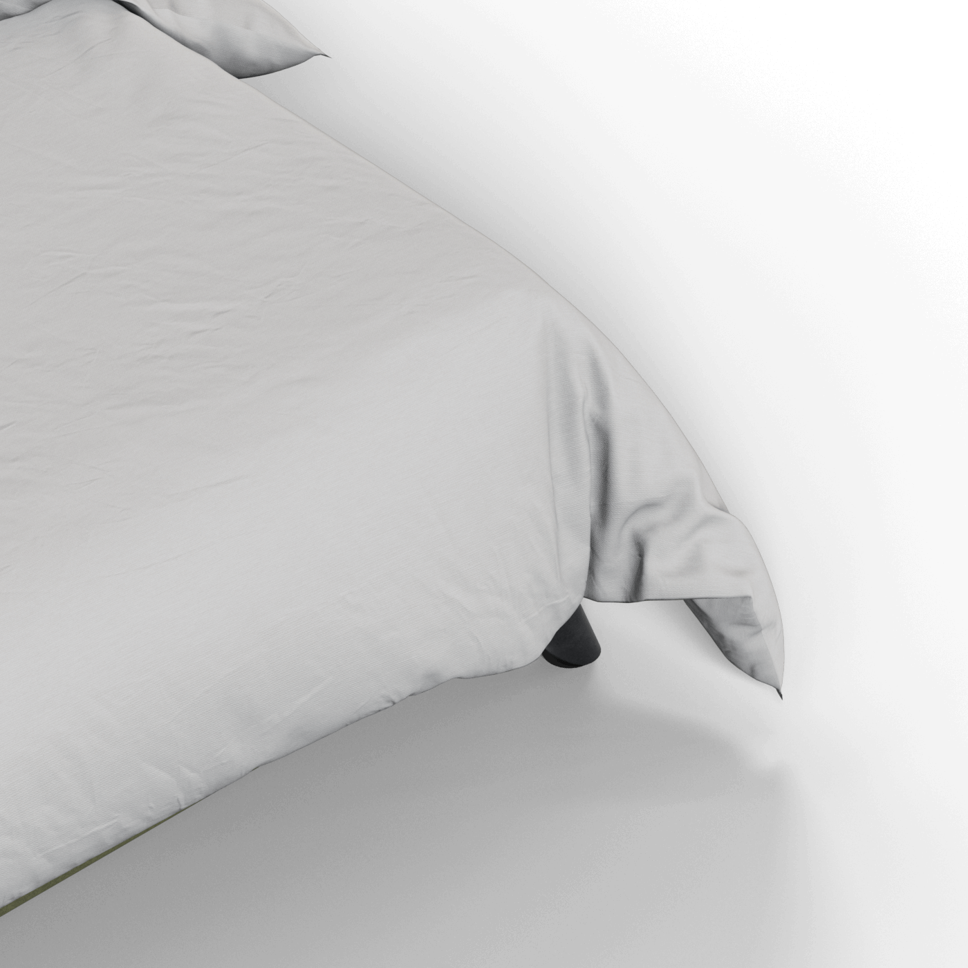 Evelina Curved Headboard Bed in Soft Upholstery