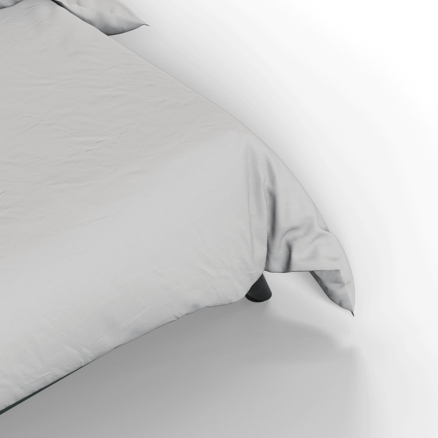 Evelina Curved Headboard Bed in Soft Upholstery