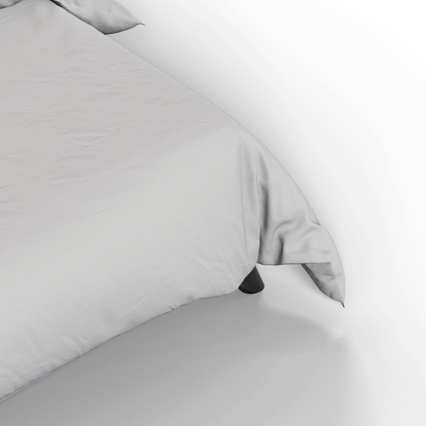 Evelina Curved Headboard Bed in Soft Upholstery