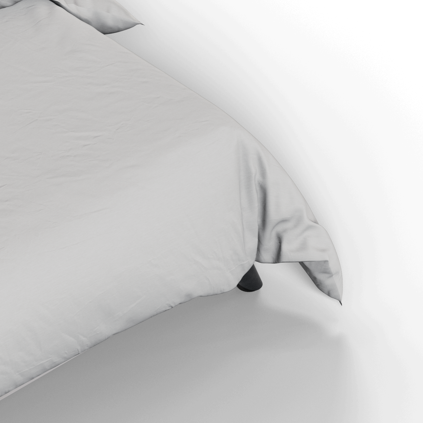 Evelina Curved Headboard Bed in Soft Upholstery