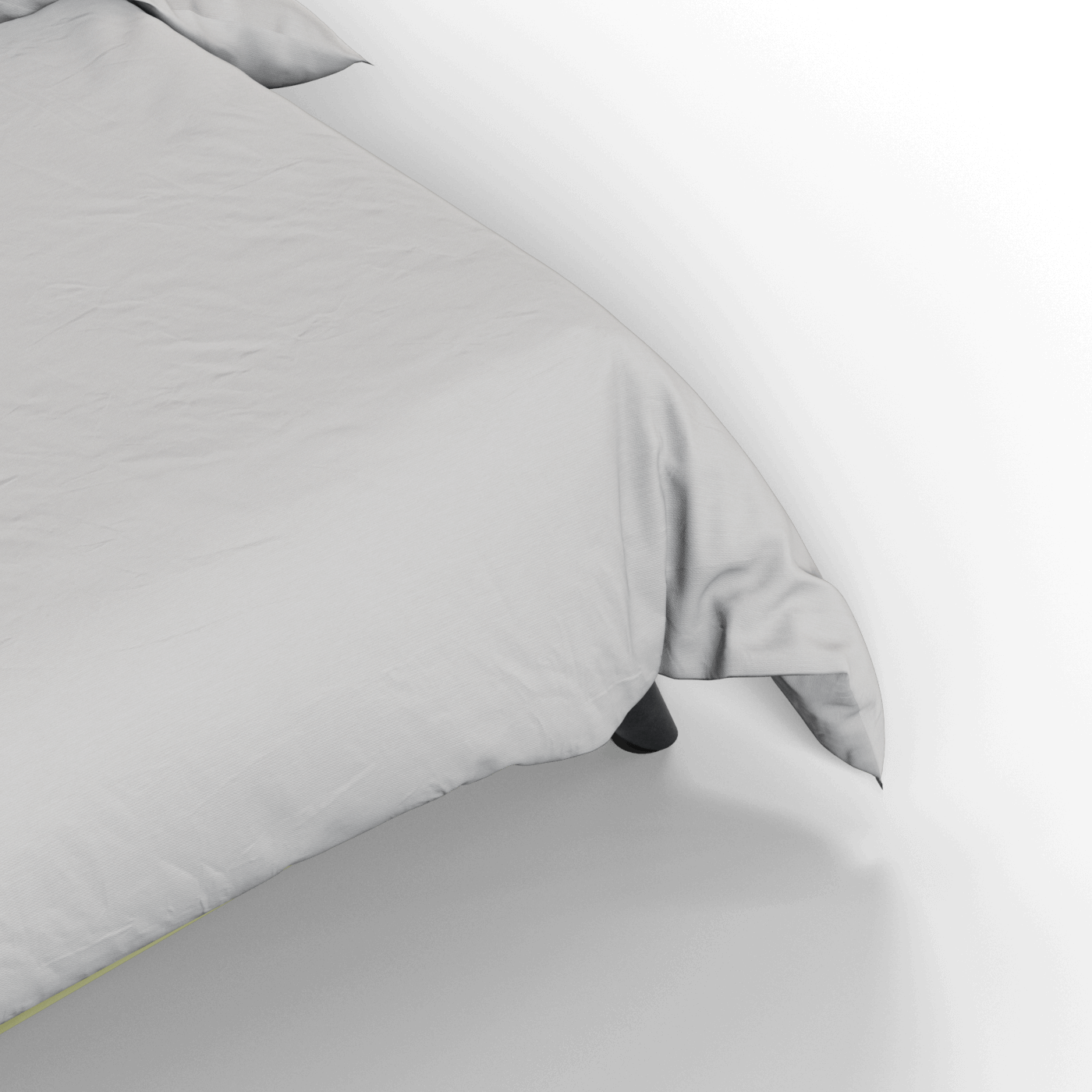 Evelina Curved Headboard Bed in Soft Upholstery