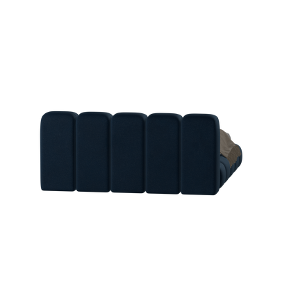 Fluffy Upholstered Bed Frame in Textured Bouclé