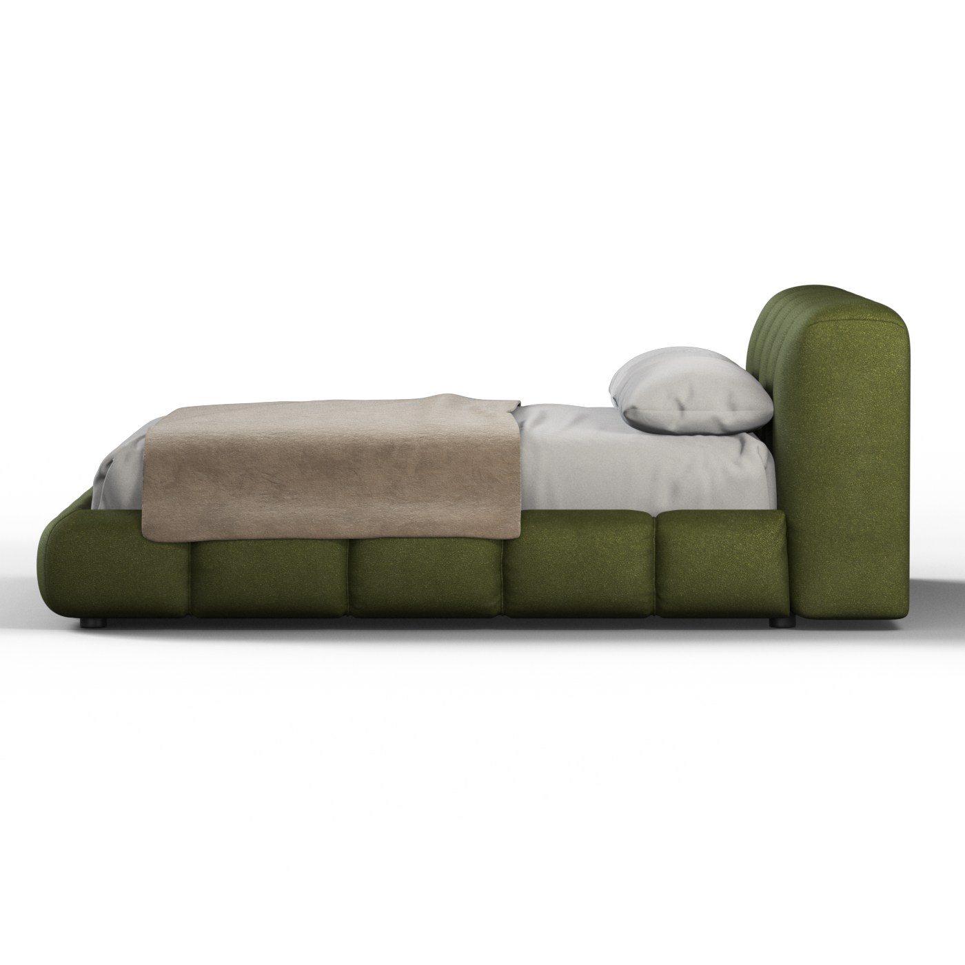 Fluffy double bed