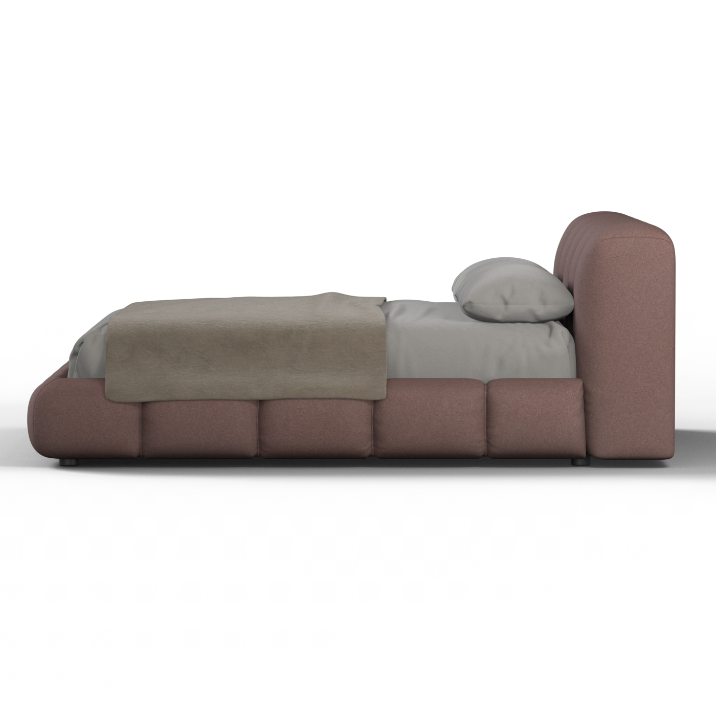 Fluffy double bed