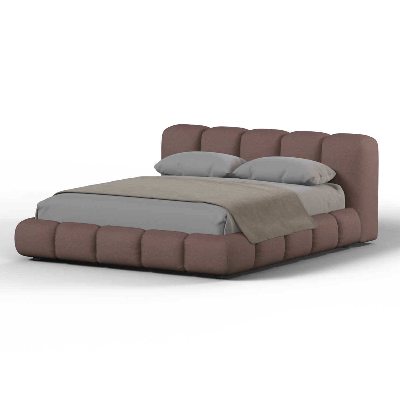 Fluffy double bed