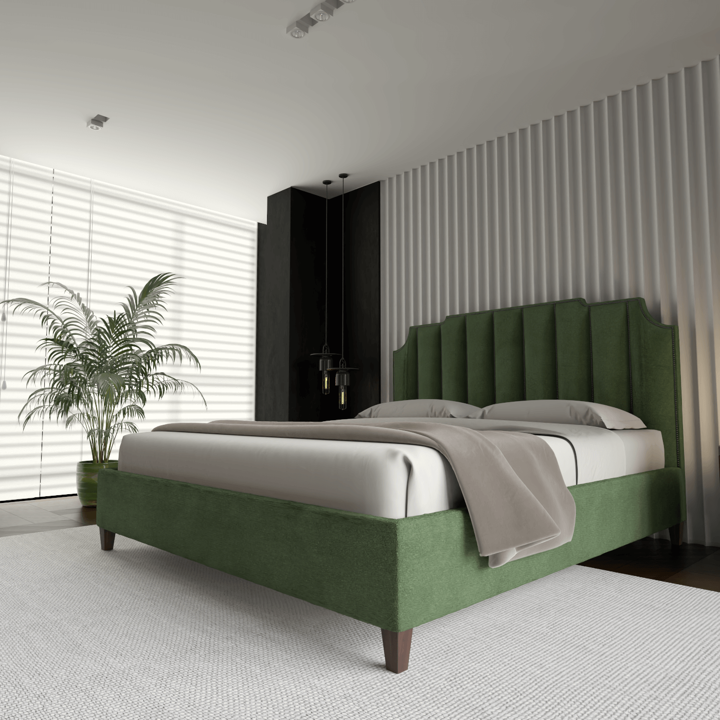 Gabriella Bed with High headboard