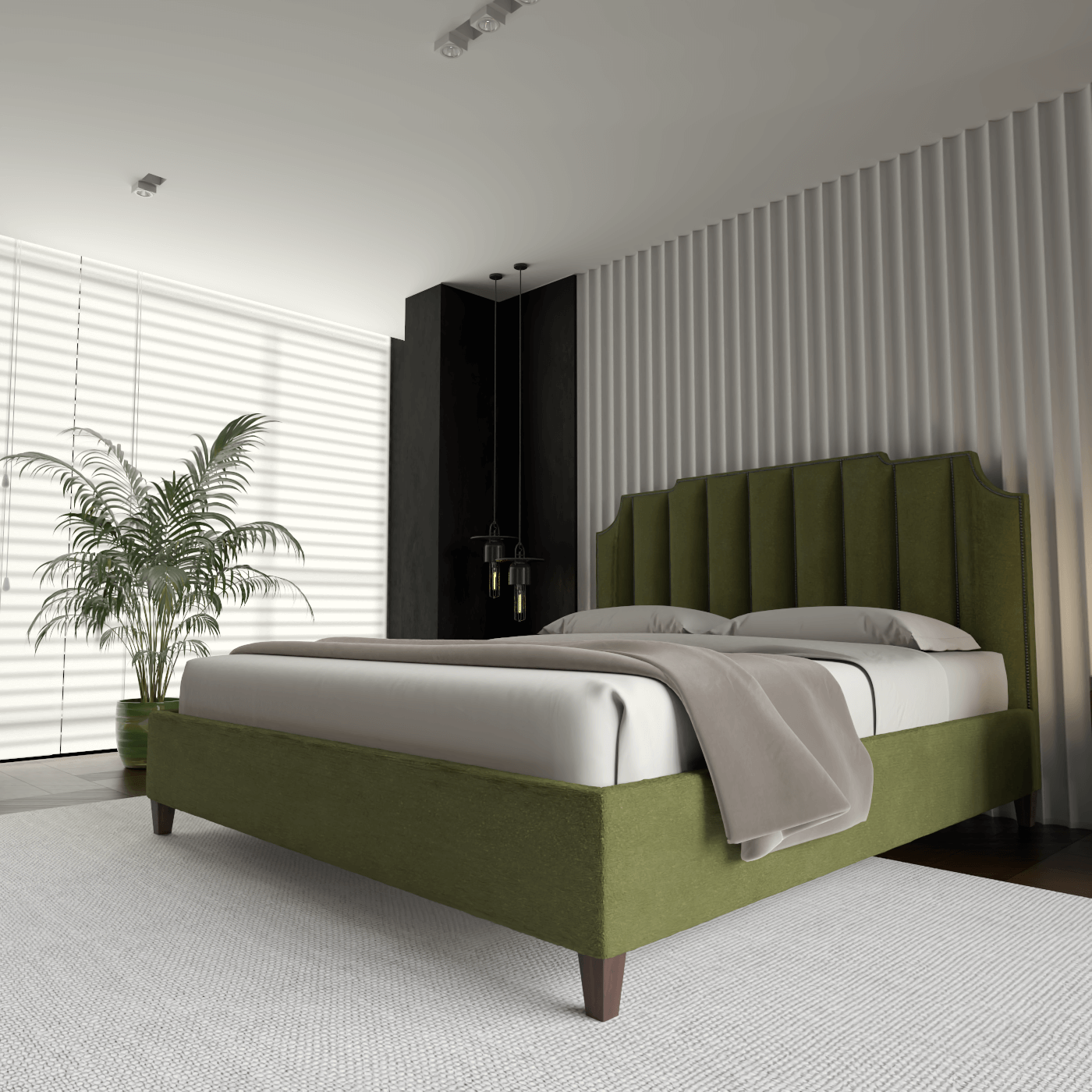 Gabriella Bed with High headboard