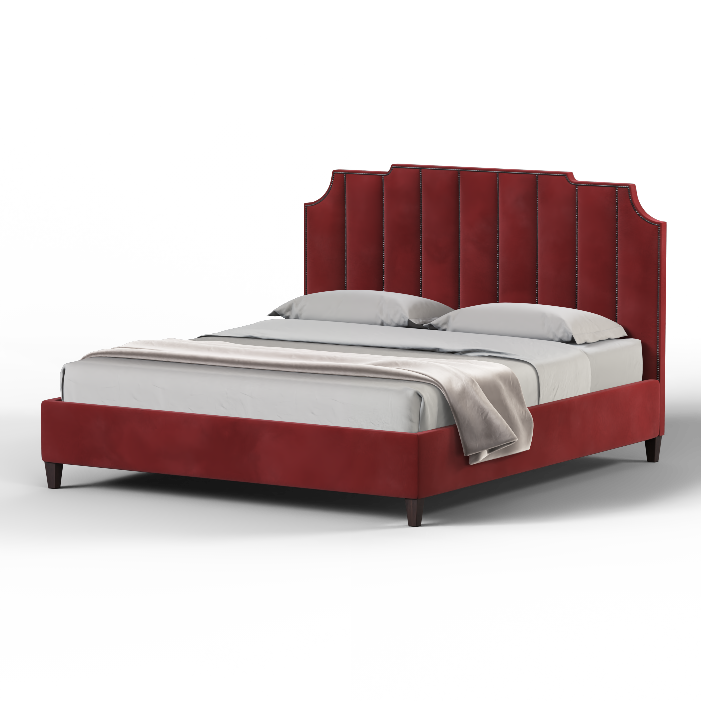 Gabriella vertical headboard bed