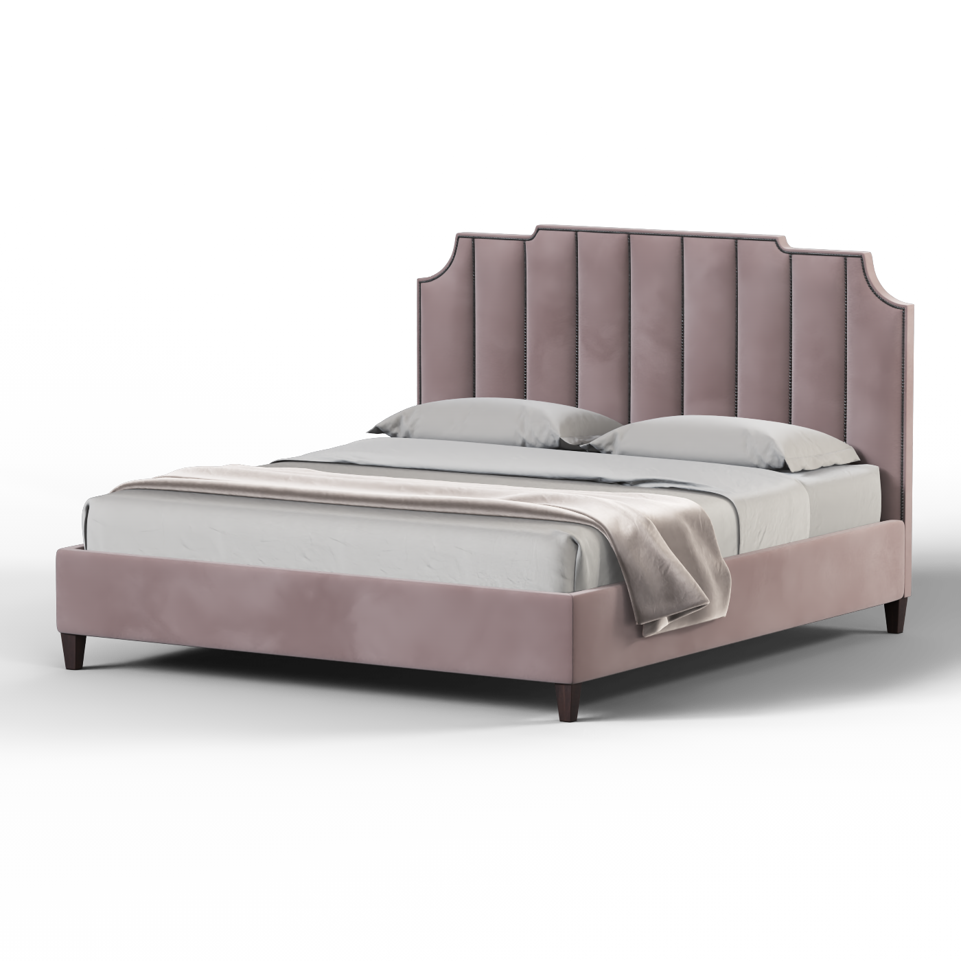 Gabriella vertical headboard bed