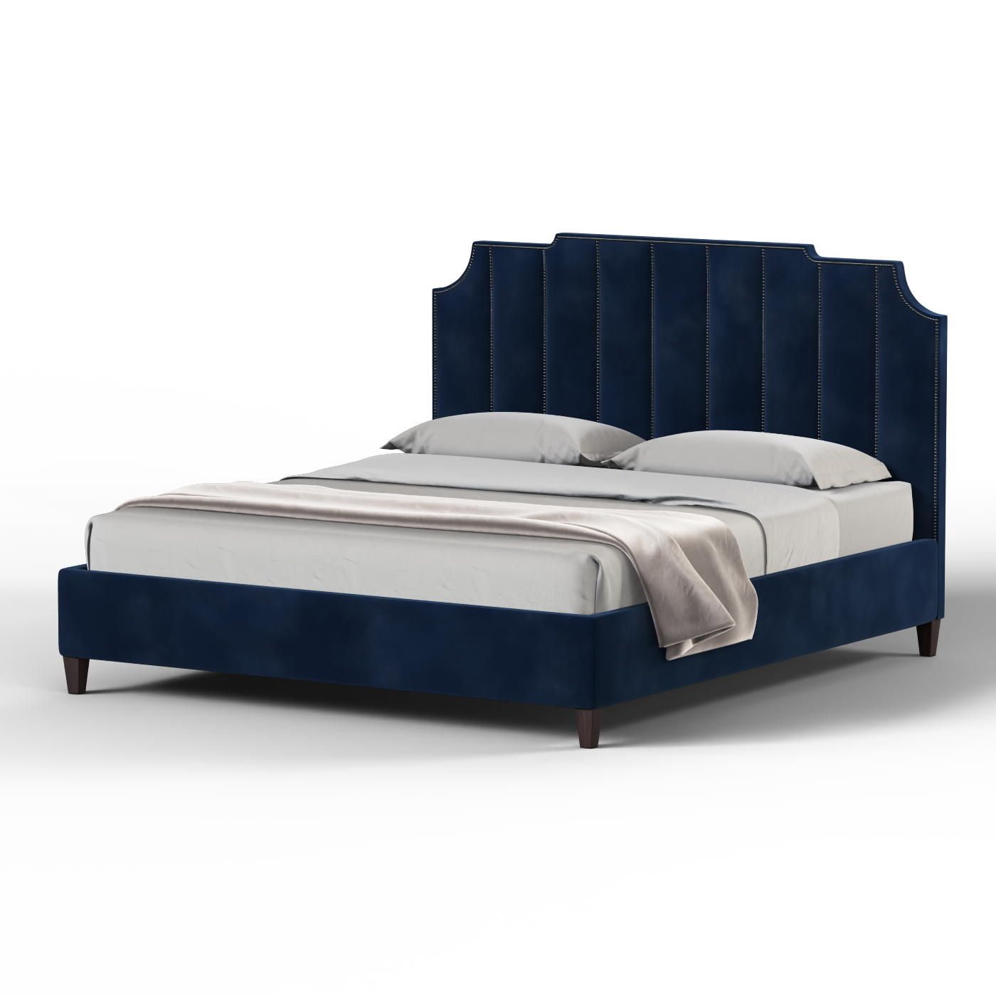 Gabriella vertical headboard bed