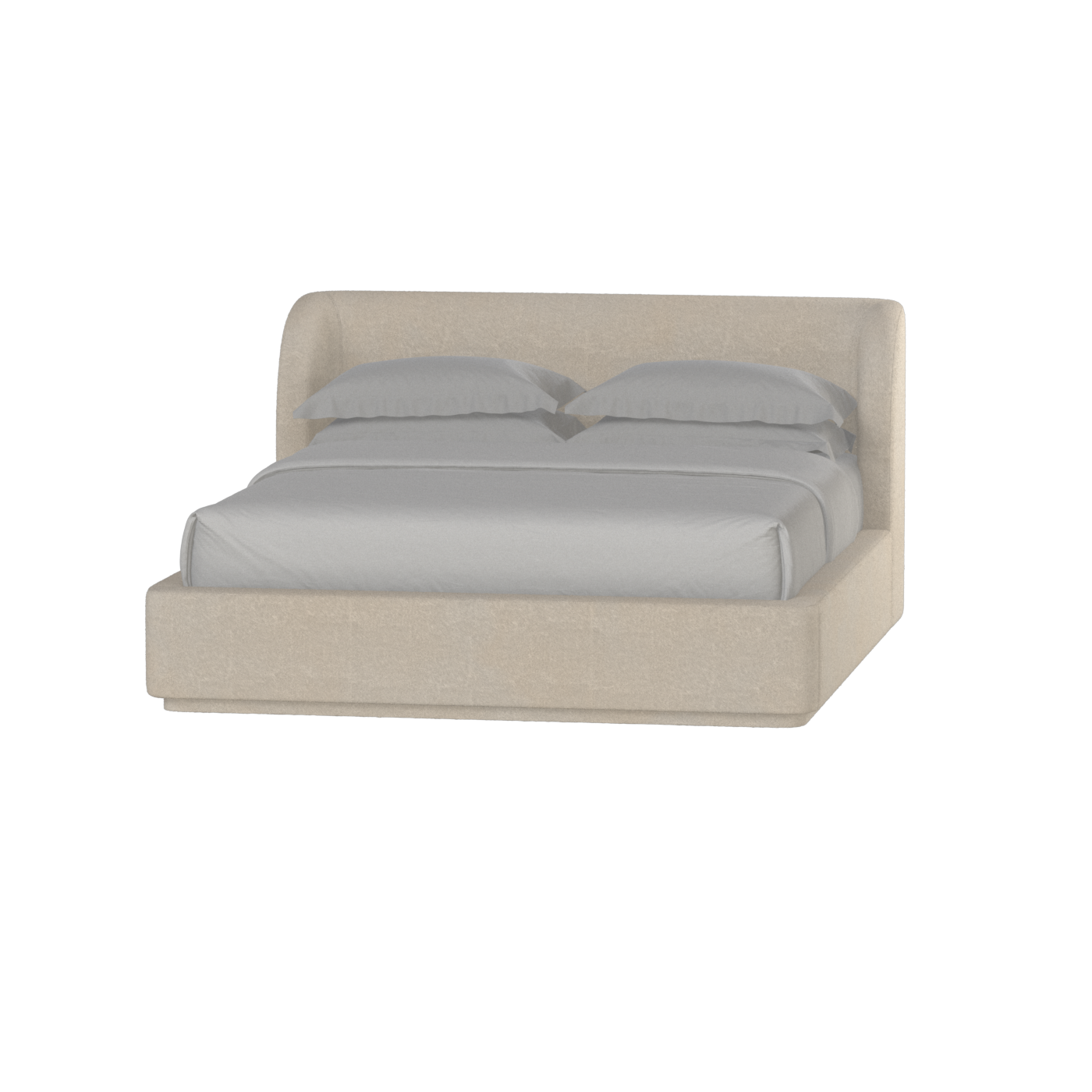 Giacomo Double Bed with Wide Panelled Headboard