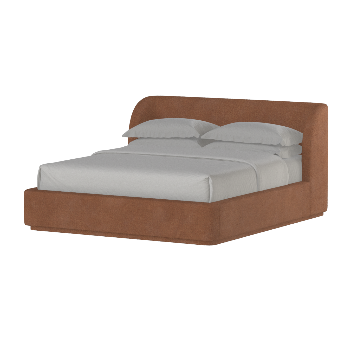 Giacomo Double Bed with Wide Panelled Headboard