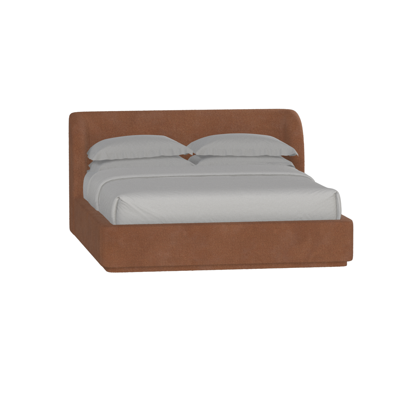 Giacomo Double Bed with Wide Panelled Headboard