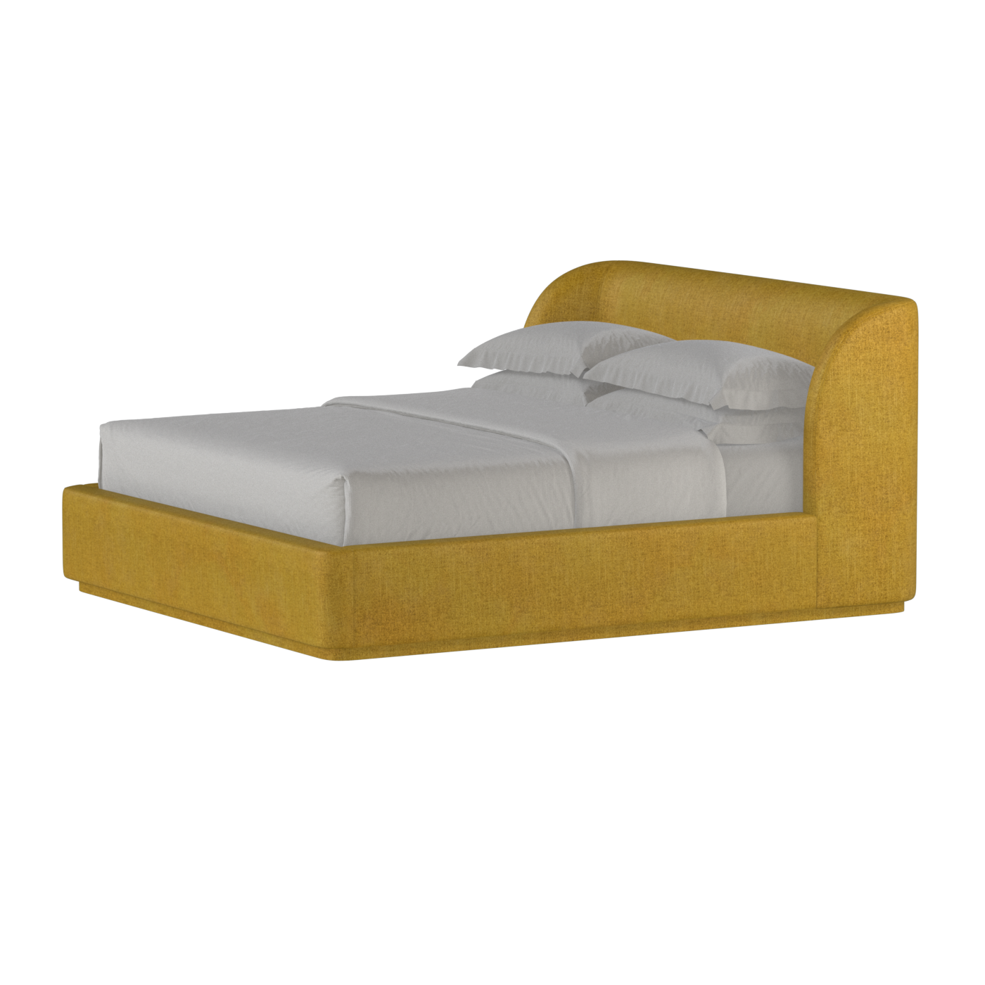 Giacomo Double Bed with Wide Panelled Headboard