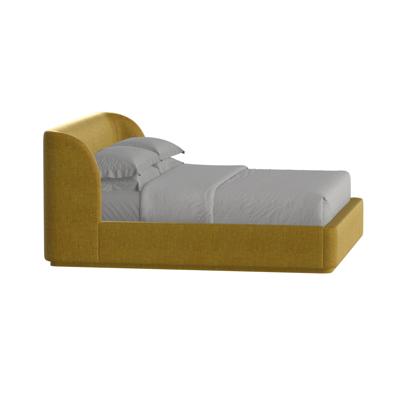 Giacomo Double Bed with Wide Panelled Headboard