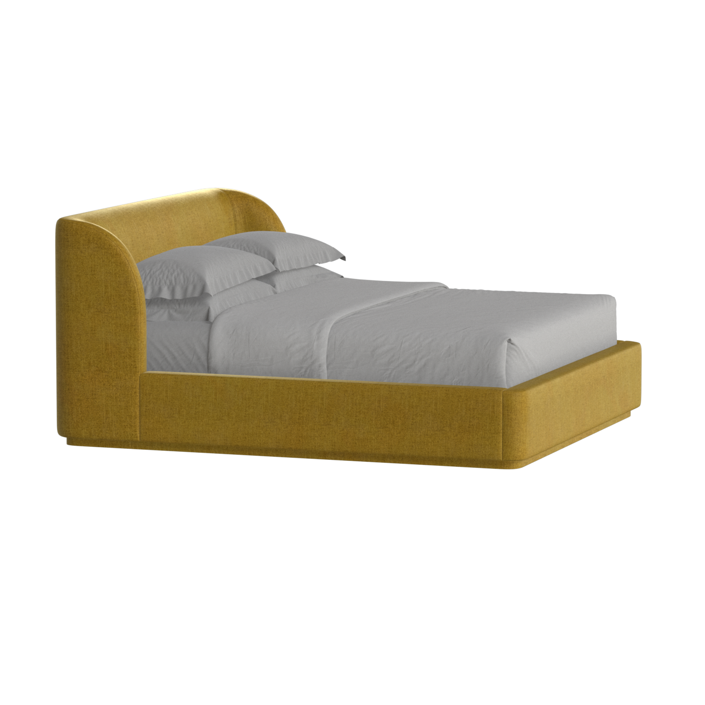 Giacomo Double Bed with Wide Panelled Headboard