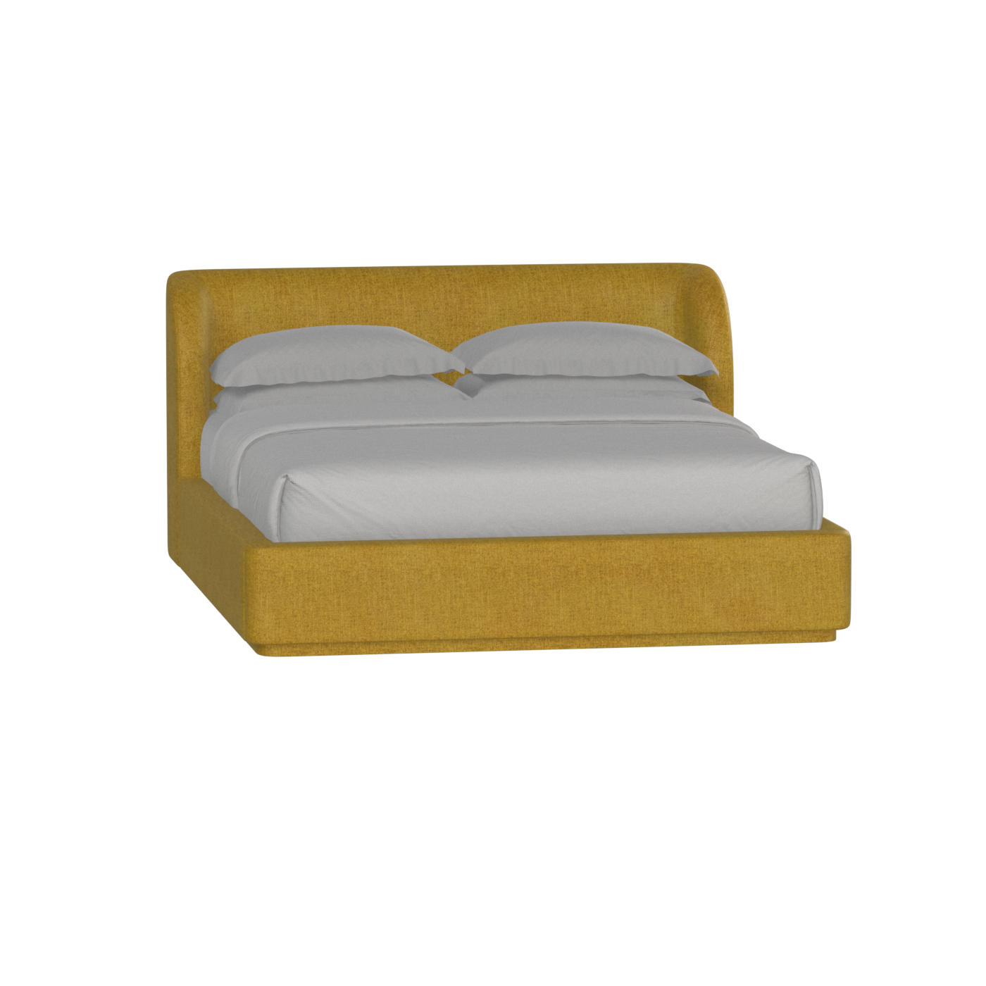 Giacomo Double Bed with Wide Panelled Headboard