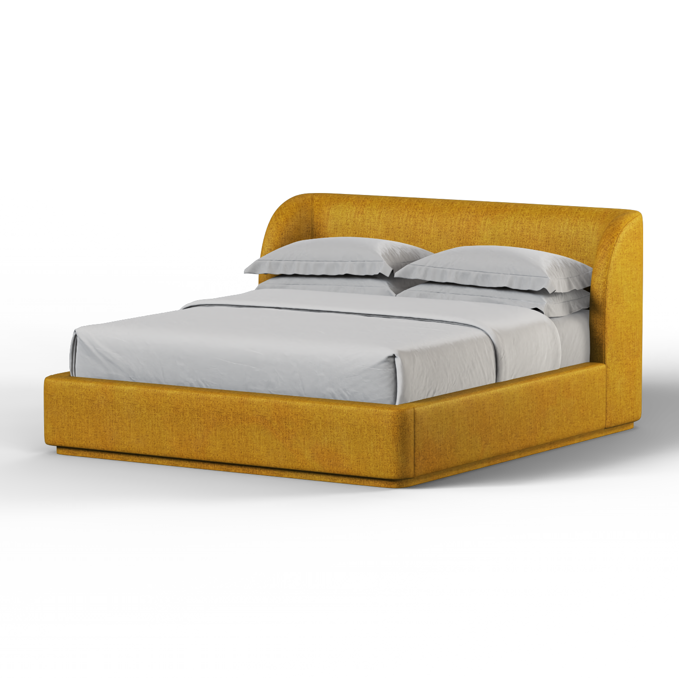 Giacomo Double Bed with Wide Panelled Headboard