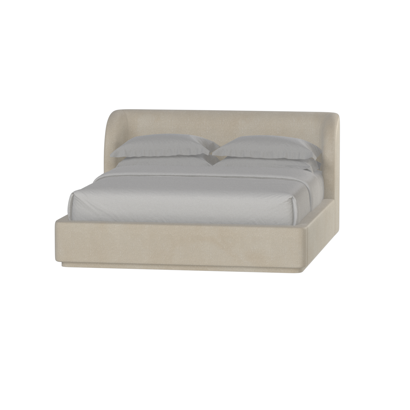 Giacomo Double Bed with Wide Panelled Headboard