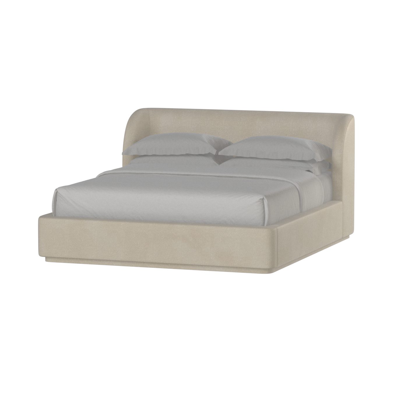 Giacomo Double Bed with Wide Panelled Headboard