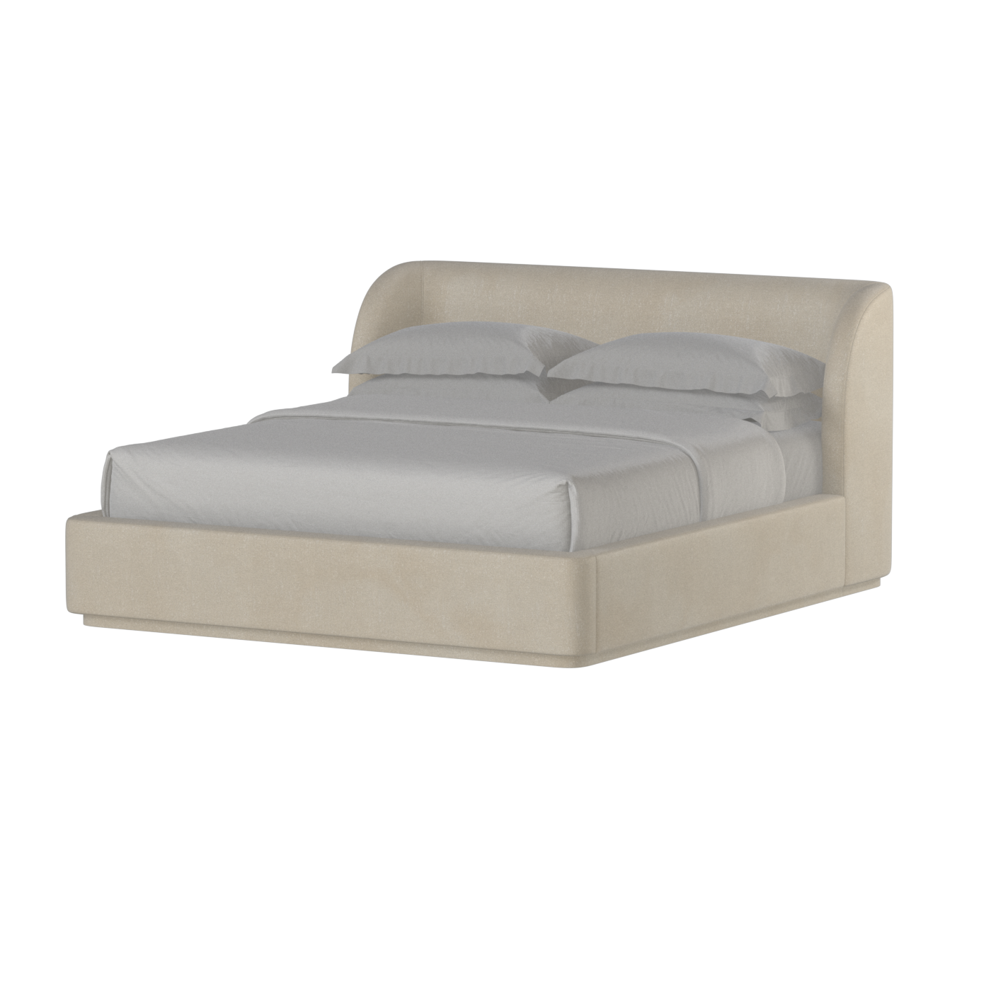 Giacomo Double Bed with Wide Panelled Headboard