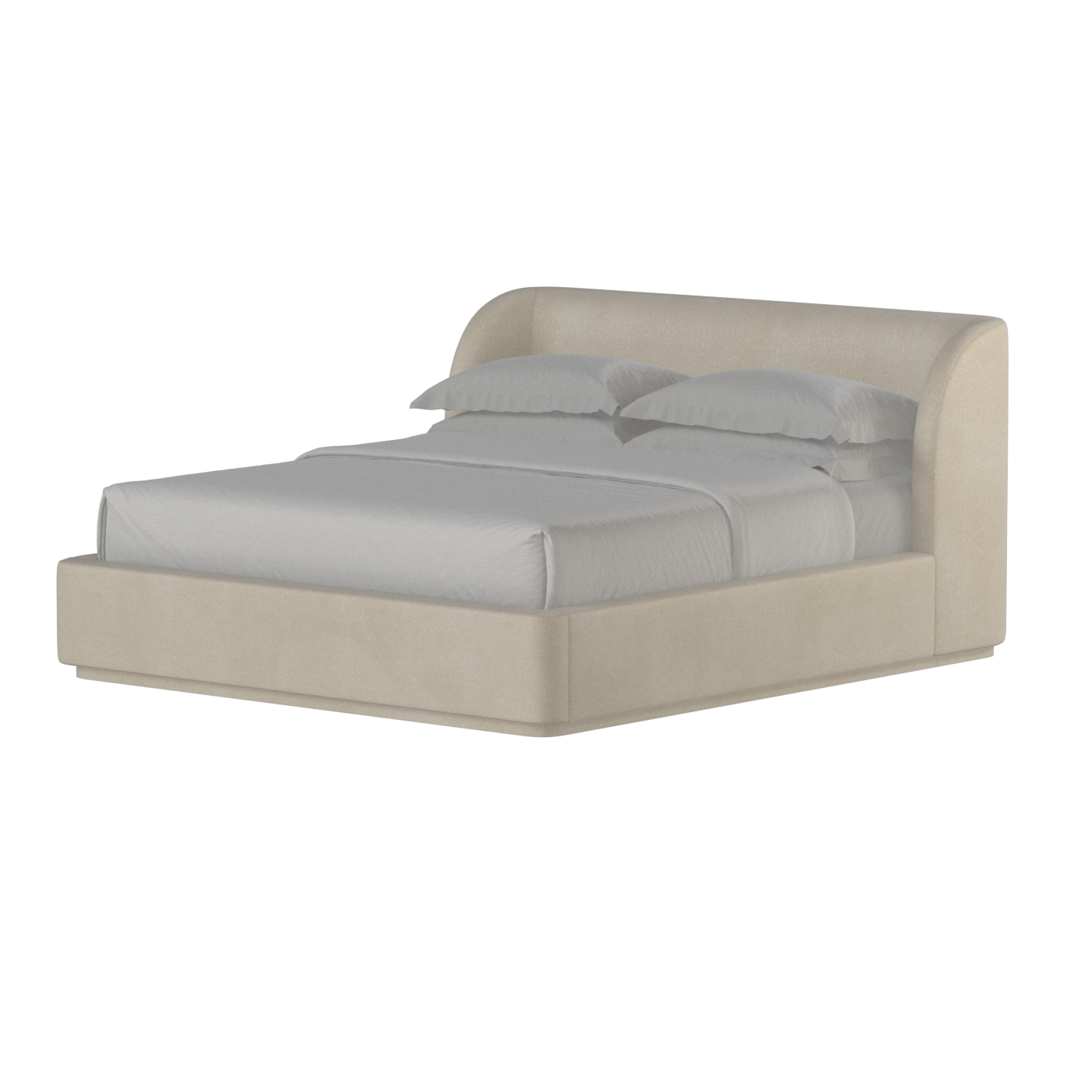 Giacomo Double Bed with Wide Panelled Headboard