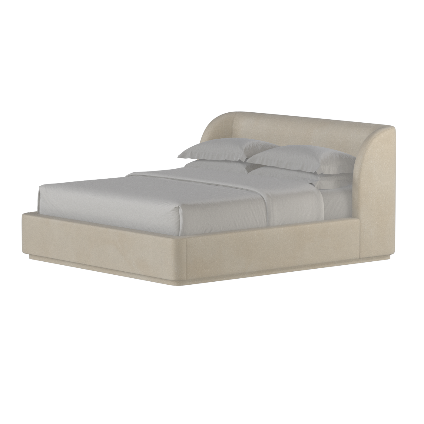 Giacomo Double Bed with Wide Panelled Headboard