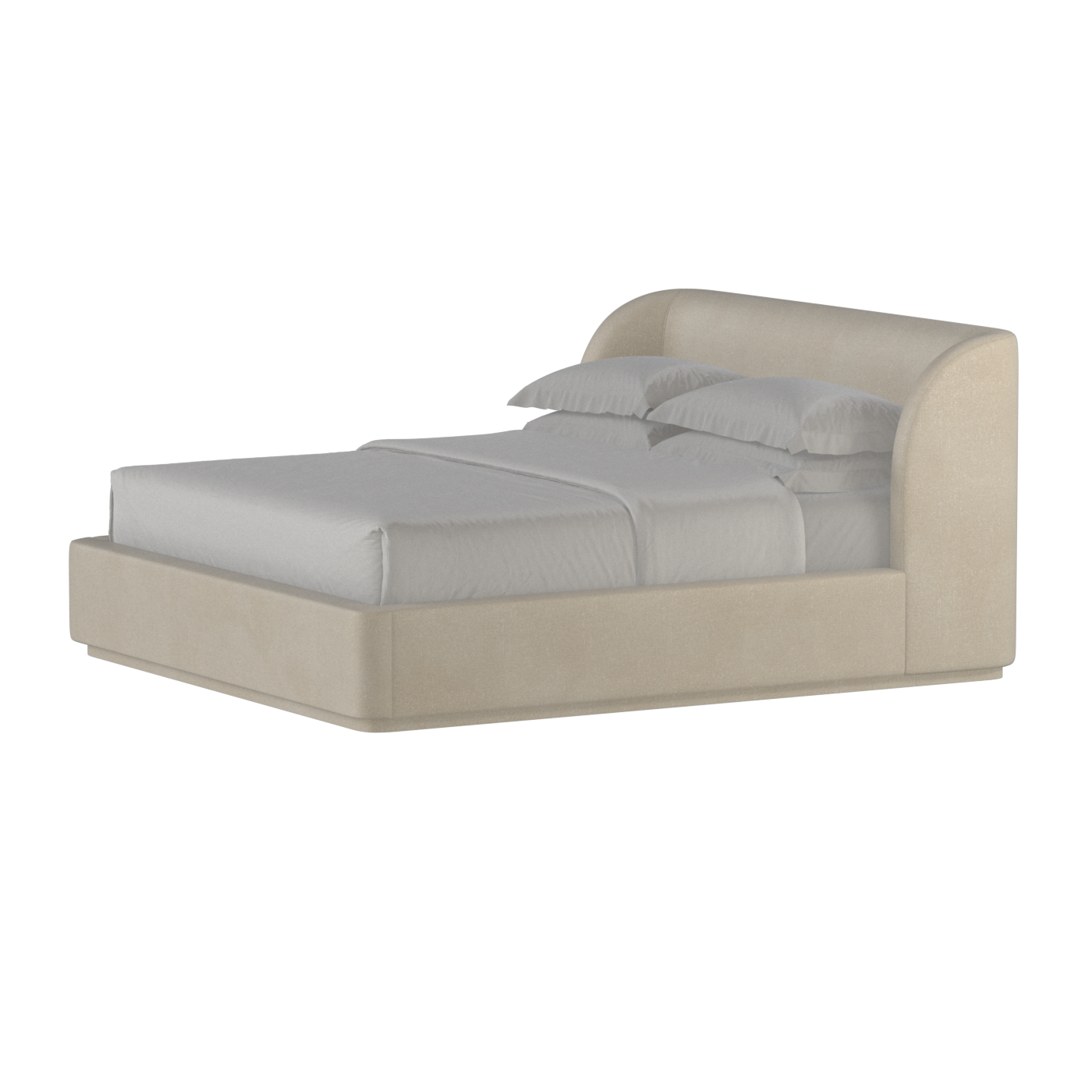 Giacomo Double Bed with Wide Panelled Headboard