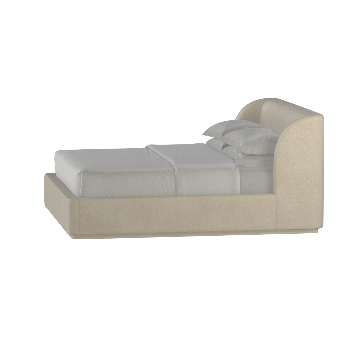 Giacomo Double Bed with Wide Panelled Headboard