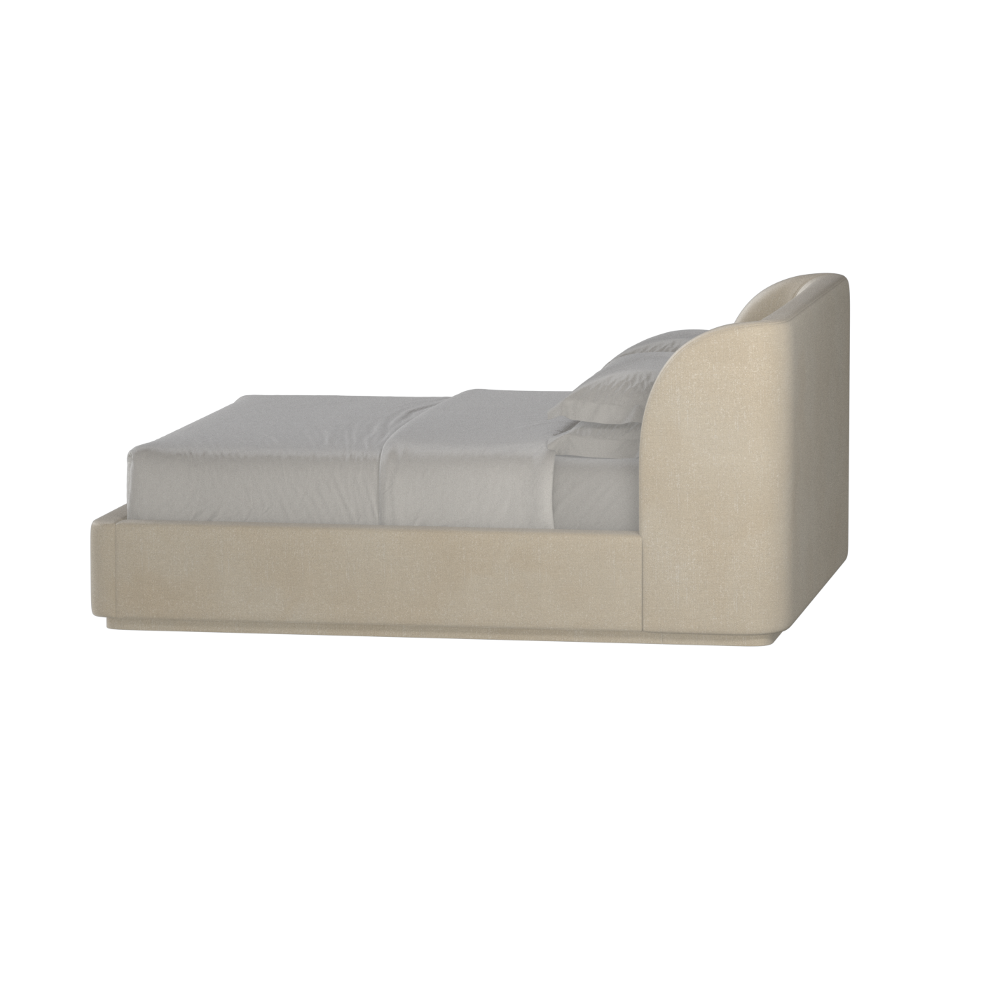 Giacomo Double Bed with Wide Panelled Headboard