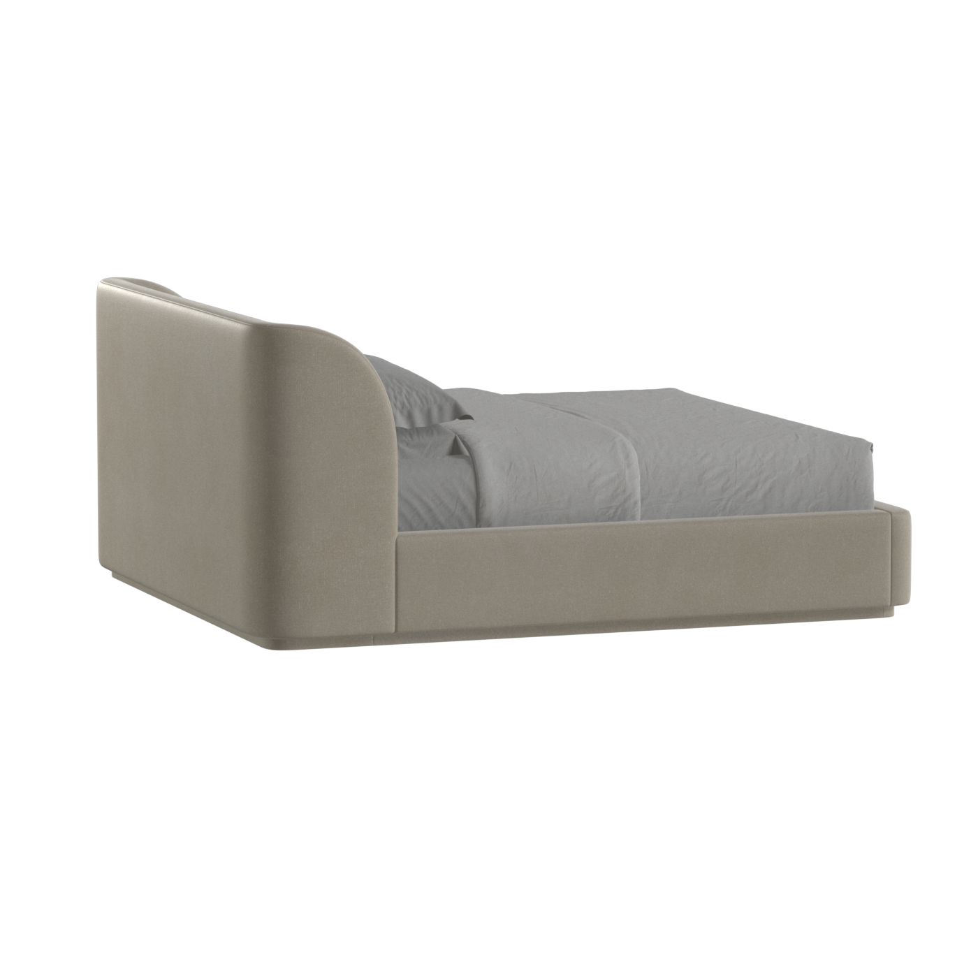 Giacomo Double Bed with Wide Panelled Headboard