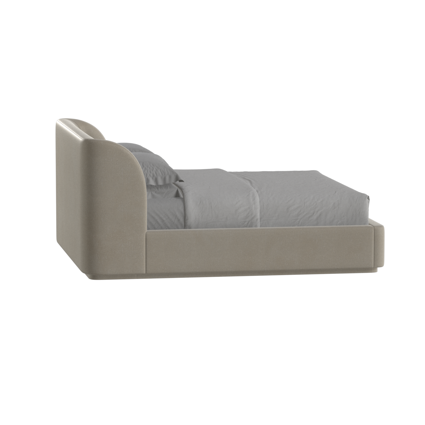 Giacomo Double Bed with Wide Panelled Headboard