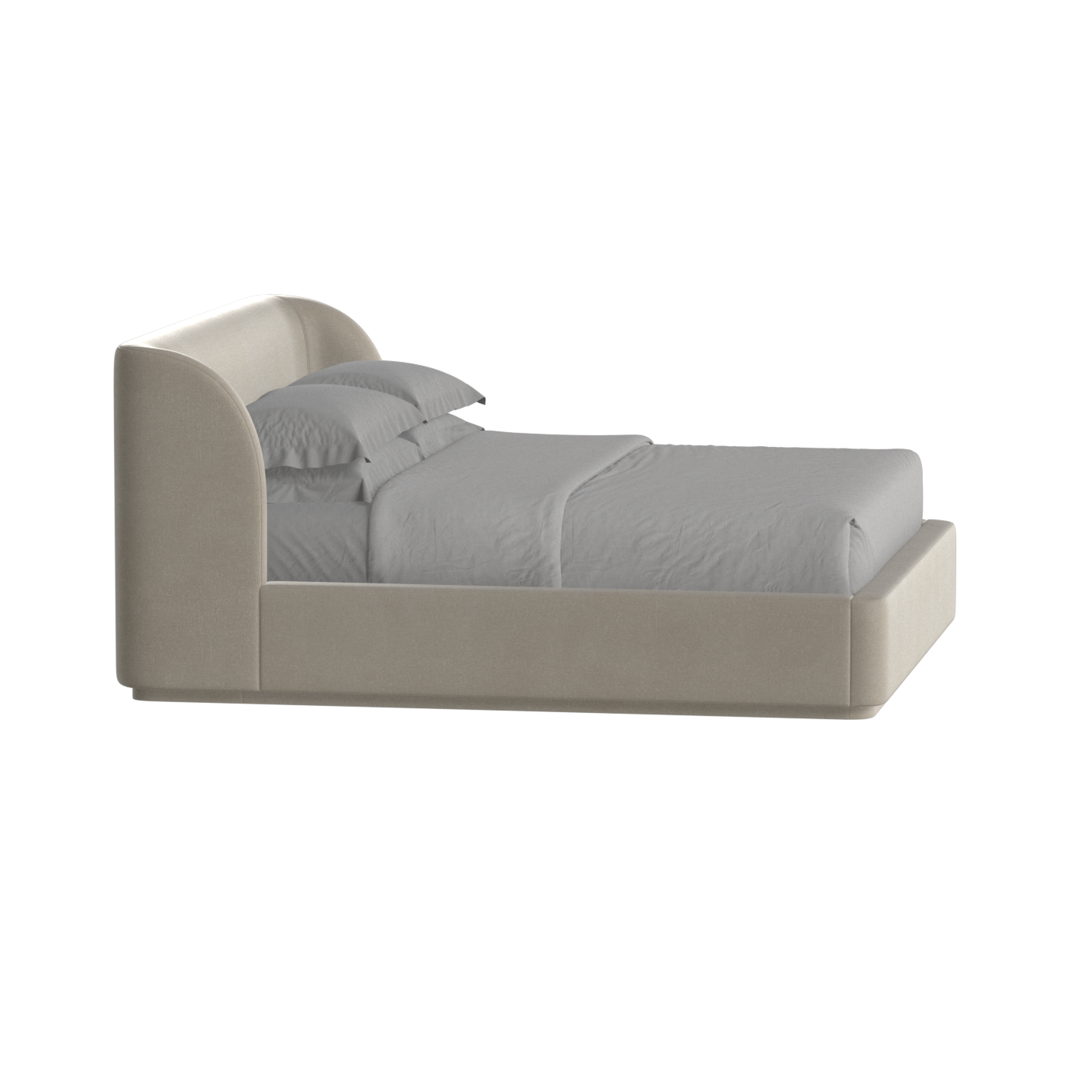 Giacomo Double Bed with Wide Panelled Headboard