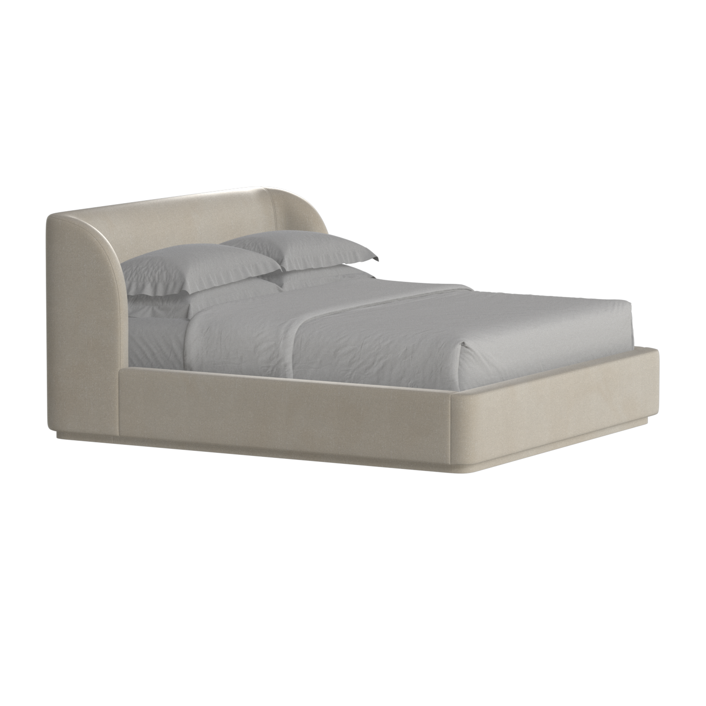 Giacomo Double Bed with Wide Panelled Headboard