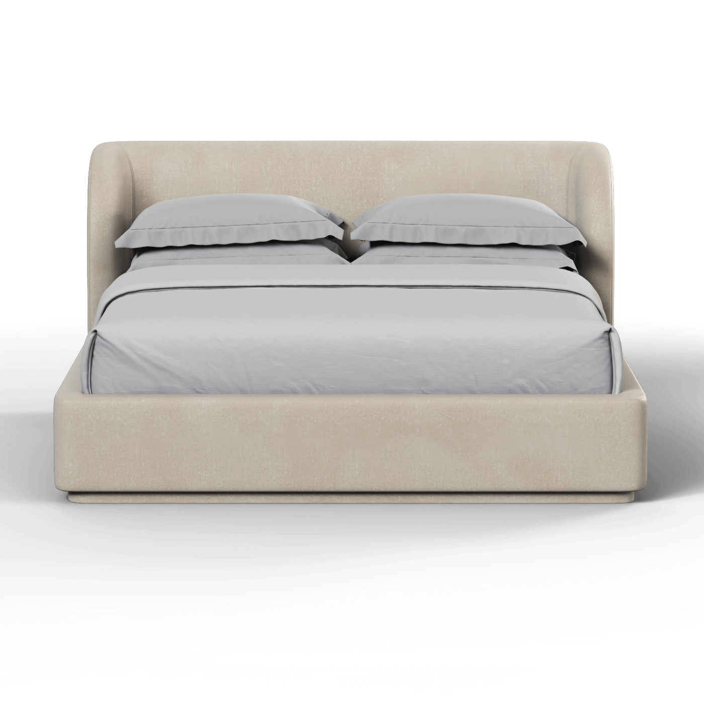 Giacomo Double Bed with Wide Panelled Headboard