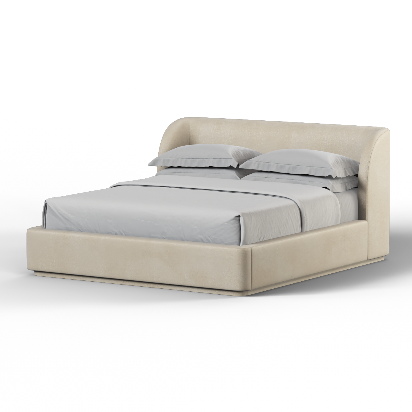 Giacomo Double Bed with Wide Panelled Headboard