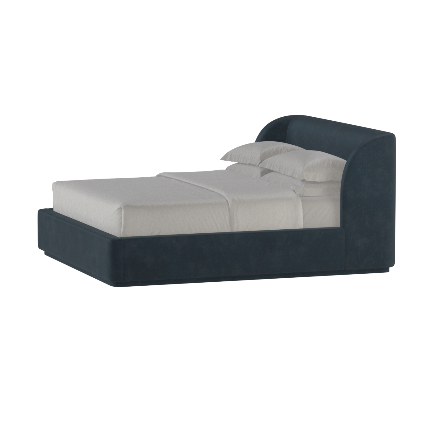 Giacomo Double Bed with Wide Panelled Headboard