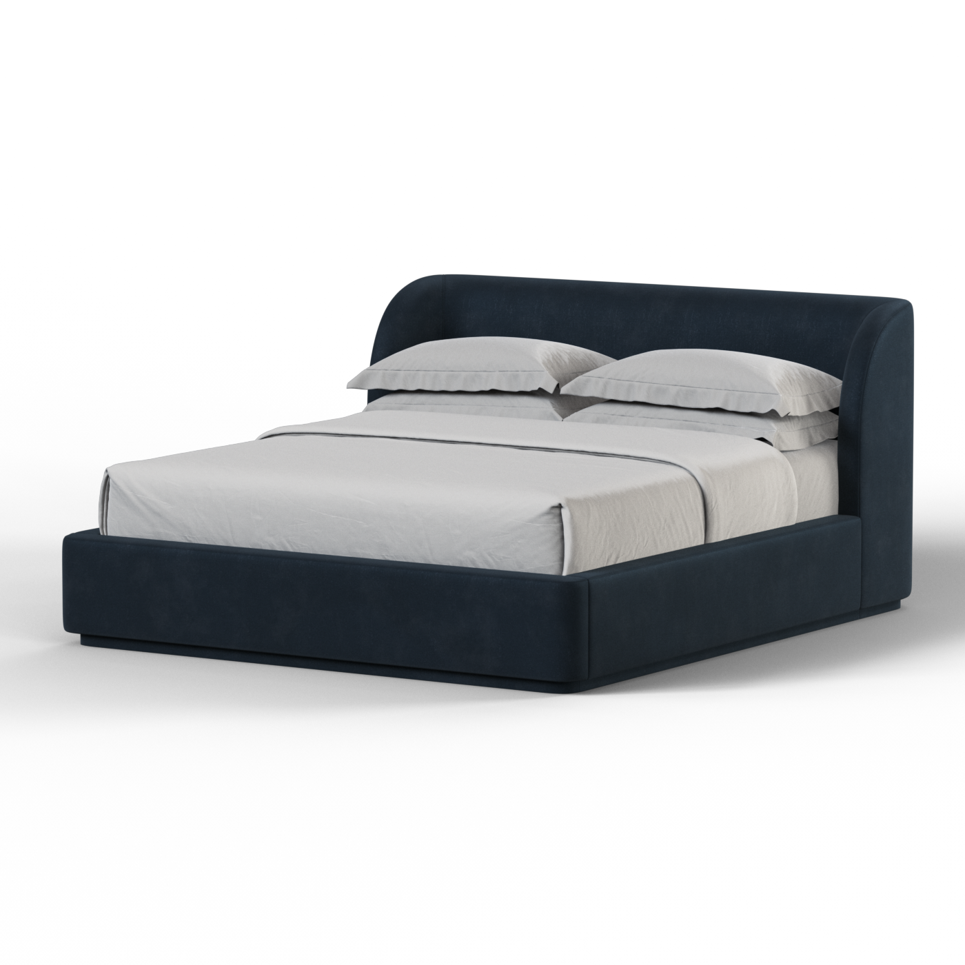 Giacomo Double Bed with Wide Panelled Headboard